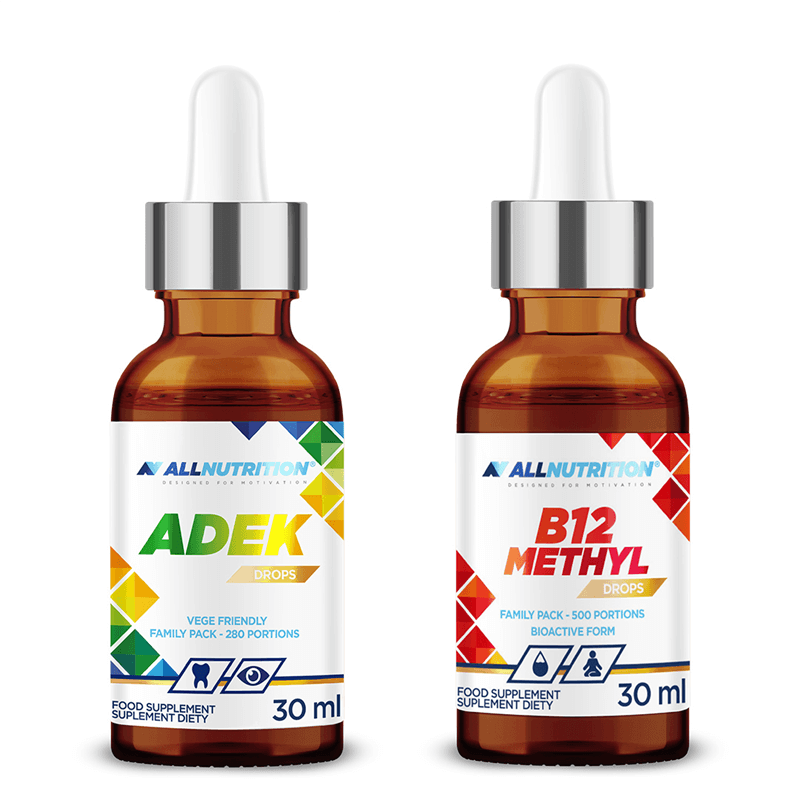 ALLNUTRITION ADEK DROPS 30 ml + B12 METHYL DROPS 30 ml