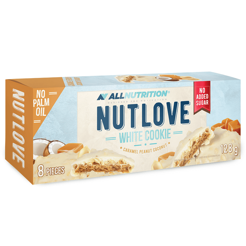 ALLNUTRITION 2+1 GRATIS NUTLOVE White Cookie Caramel Peanut Coconut 128g