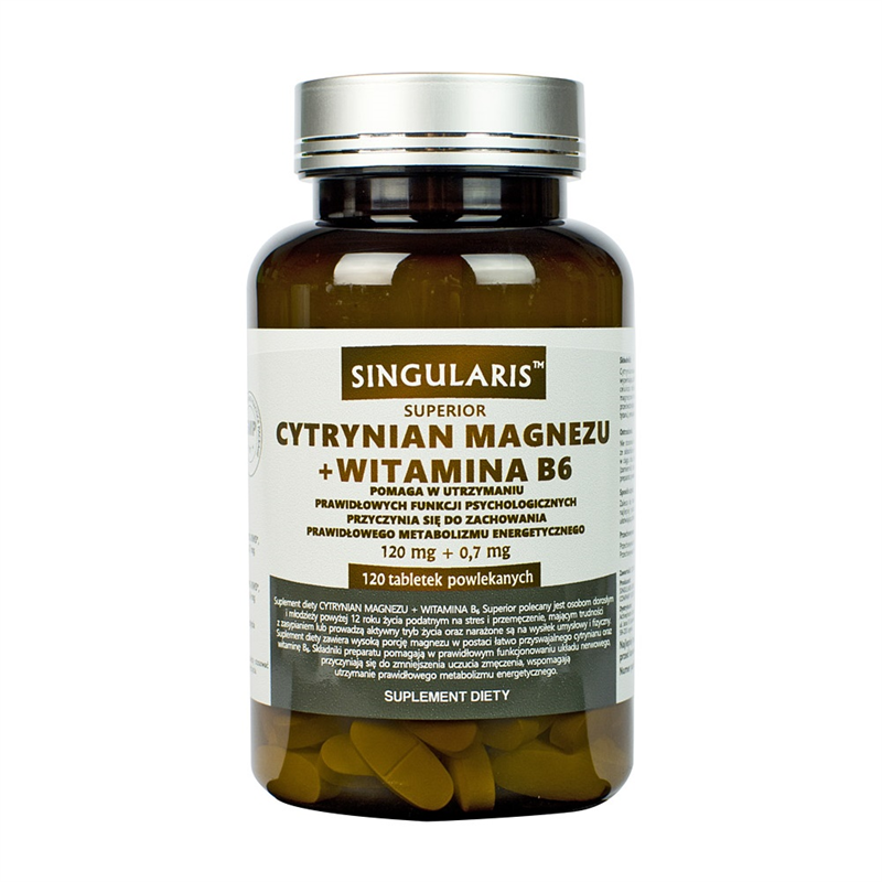 Singularis Cytrynian Magnezu + Witamina B6