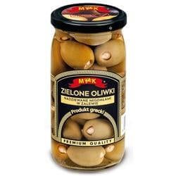 Oliwki zielone nadziewane migdałami w zalewie