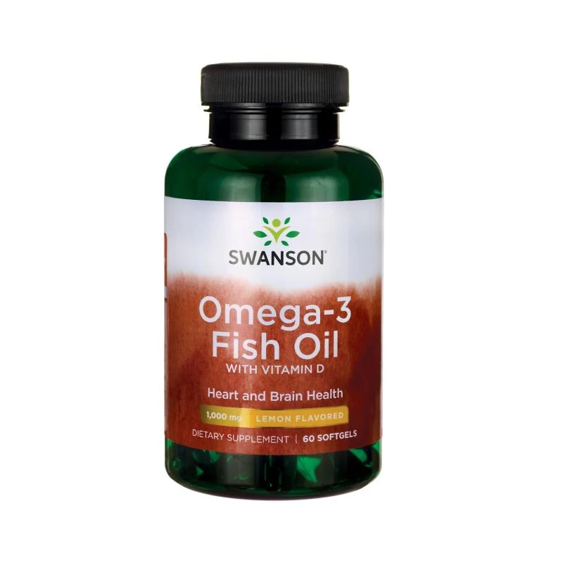 Swanson OMEGA-3 FISH OIL WITH VITAMIN D