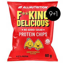 9+1 GRATIS Fitking Delicious Protein Chips Sweet Paprika 60g