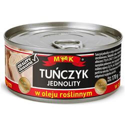 Tuńczyk jednolity w oleju roślinnym