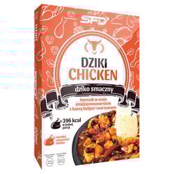 Dziki Chicken - Kurczak w sosie śródziemnomorskim z kaszą bulgur i warzywami