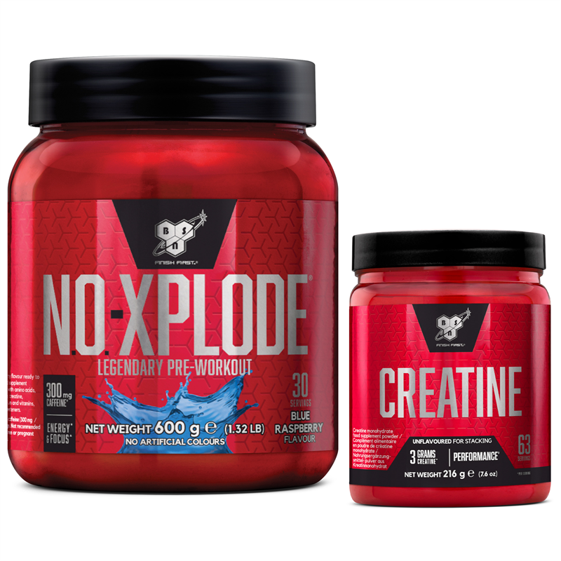 BSN N.O.-Xplode 3.0 600g + Creatine DNA 216g