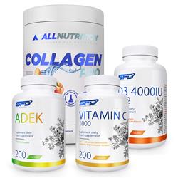 ADEK 200 tab + Vitamin C 1000 90 tab +D3 4000+K2 120 tab + Collagen Pro 400g