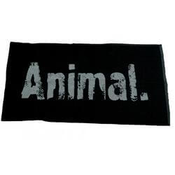 Animal Workout Towel Black 100x50
