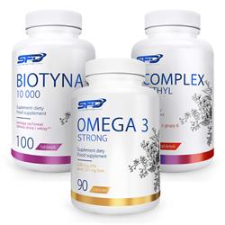 B Complex 25 Methyl 180tab+ Biotyna 10 000 100tab+ Omega 3 Strong 90caps