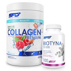 Collagen Premium 400g + Biotyna 10 000 100tab