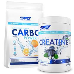 Creatine 500g + Power Up Carbo 1000g