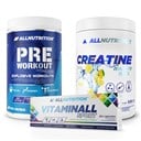 Creatine 500g + Vitaminall Sport 60 kaps + Pre Workout 600g ()