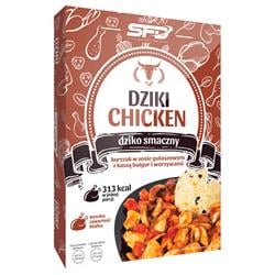 Dziki Chicken - Kurczak w sosie gulaszowym z kaszą bulgur i warzywami