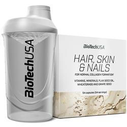 Hair, Skin & Nails 54caps + Shaker Gratis