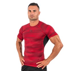 Heatgear Armour Compression Printed Red