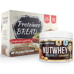 Nutwhey Peanut Caramel 500g + Proteineo Bread 110g GRATIS