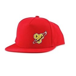 Red Snapback Cap with Logo