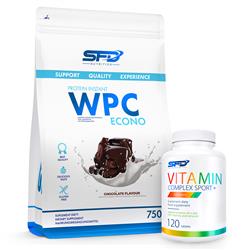 WPC Econo 750g + Vitamin Complex Sport 120tab