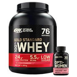 Whey Gold Standard 100% 2270g + OPTI-WOMEN 60 CAPS