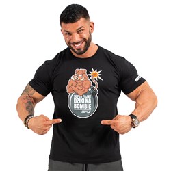 T-SHIRT Czarny "Super Fajne Dziki na Bombie"