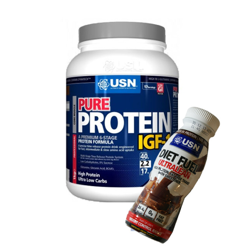 USN PURE PROTEIN IGF1 + Diet Fuel