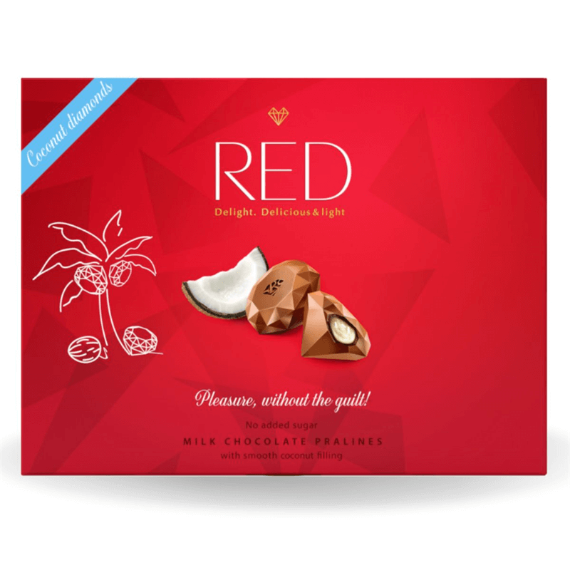 Red Czekoladowe Praliny Mleczne Z Nadzieniem Kokosowym