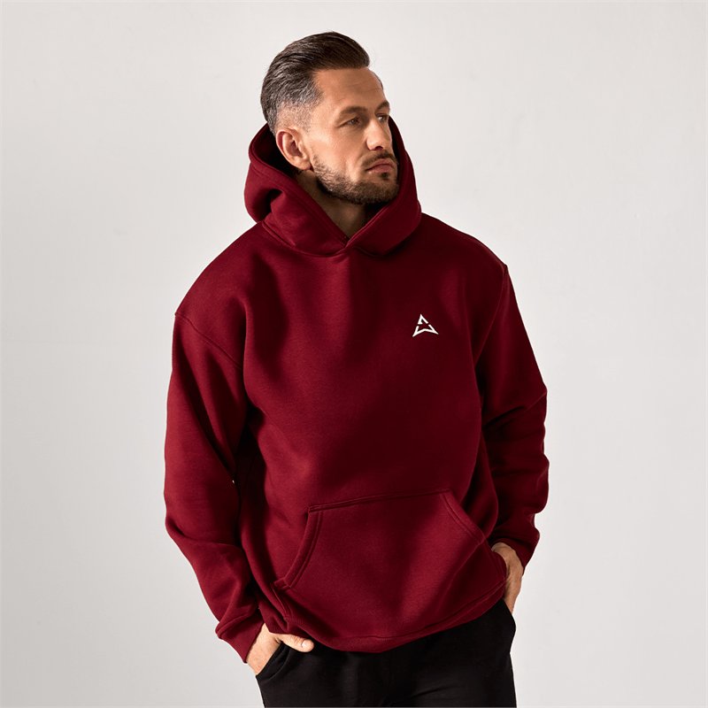 Allwear Bluza Męska DARK BURGUNDY