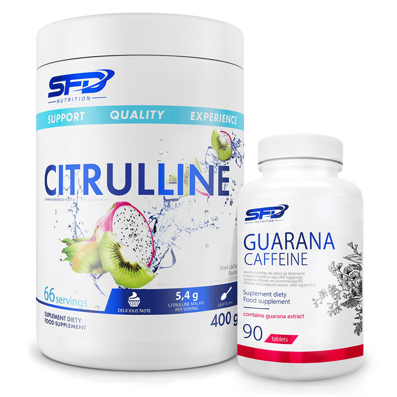 SFD NUTRITION Citrulline 400g + Guarana Caffeine 90tab