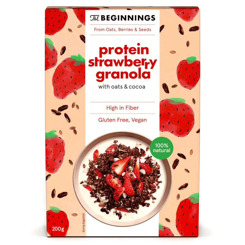 The Beginnings Strawberry Protein Oat Granola