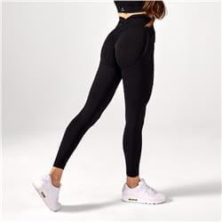 Legginsy Push Up V Back Black
