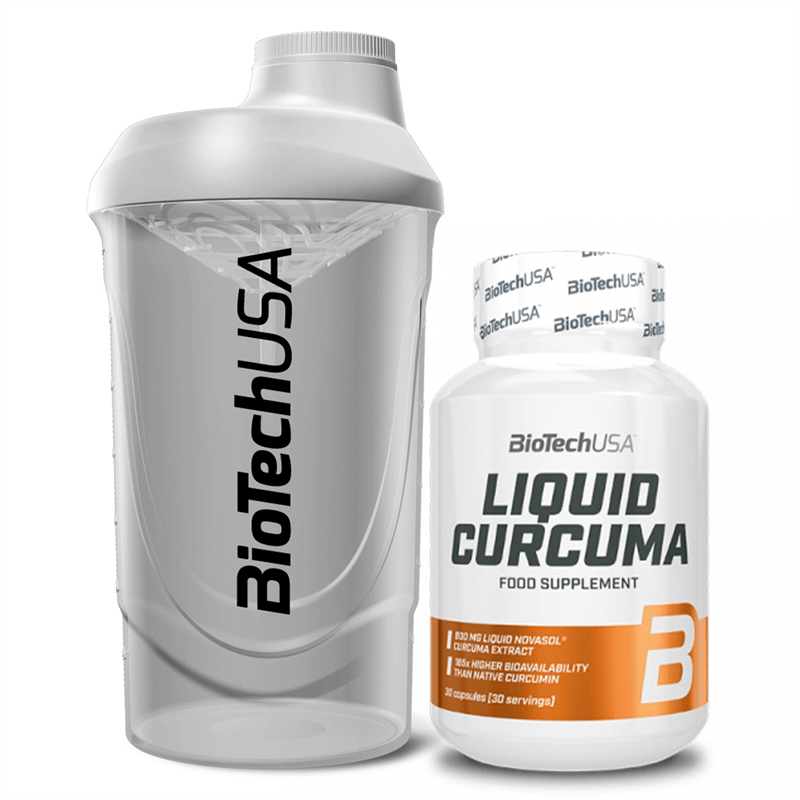BioTechUSA Liquid Curcuma 30caps + Shaker Gratis