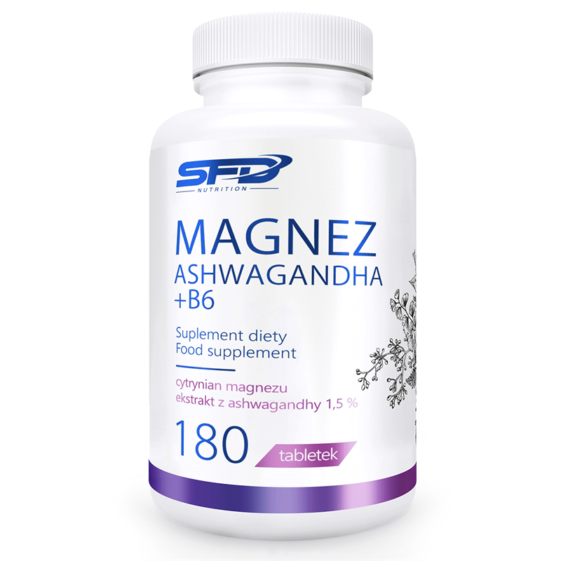 SFD NUTRITION 3+1 GRATIS Magnez Ashwagandha + B6 180tab