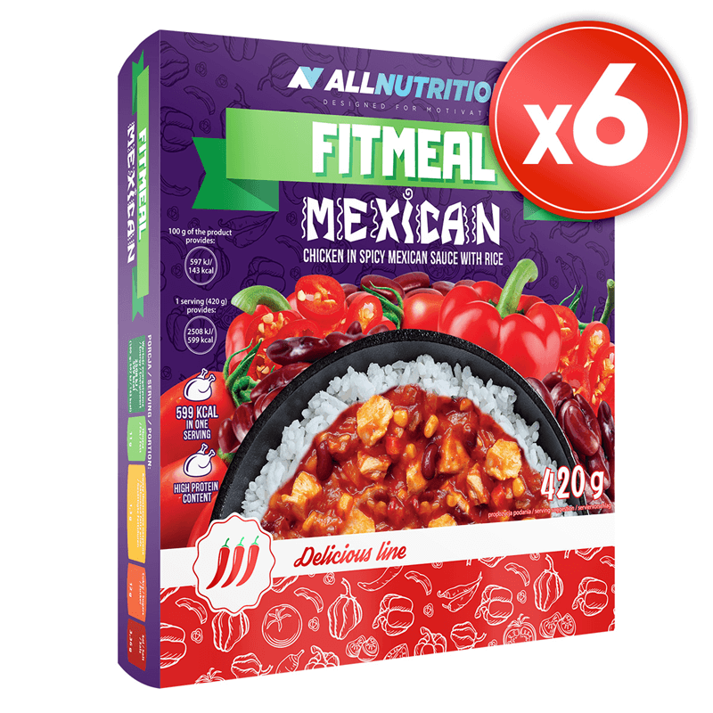 ALLNUTRITION 6x Fitmeal Mexican 420g