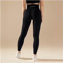 Bezszwowe legginsy BASIC BLACK