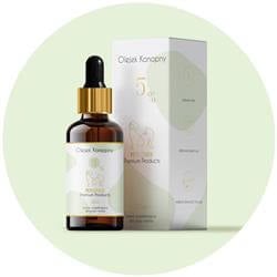 Olejek konopny 5% premium dla psa i kota