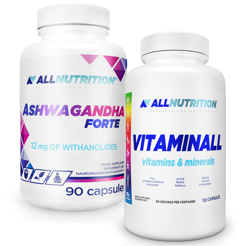 ALLNUTRITION VitaminALL Vitamins & Minerals 120kaps + Ashwagandha Forte 90kaps