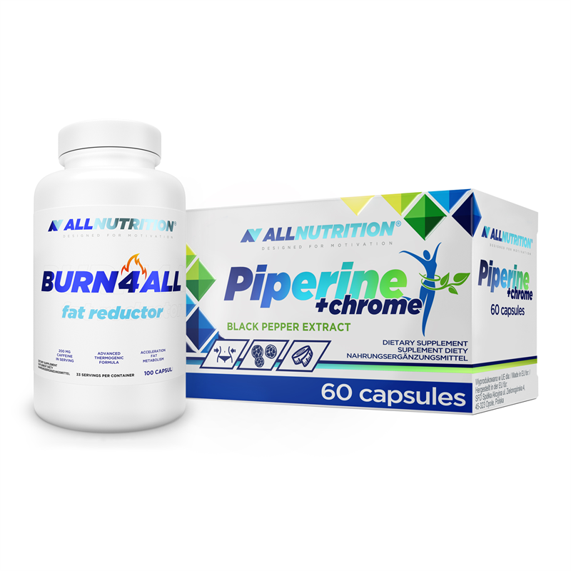 Zestawy Burn4All 100caps + Piperine+Chrom 60caps