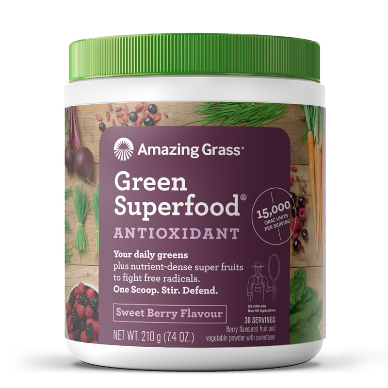 Amazing Grass Green Superfood Antioxidant Sweet Berry