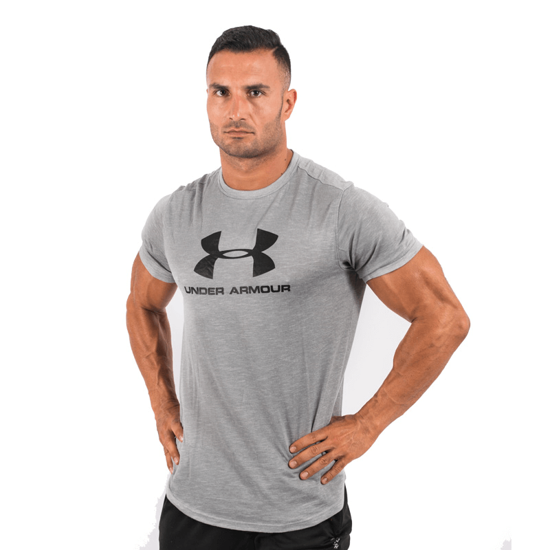 Under Armour Sportstyle Branded Tee Light Grey