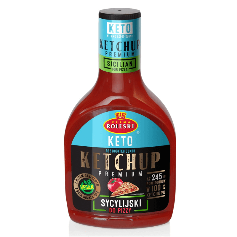 Roleski Keto Ketchup Premium Sycylijski Do Pizzy