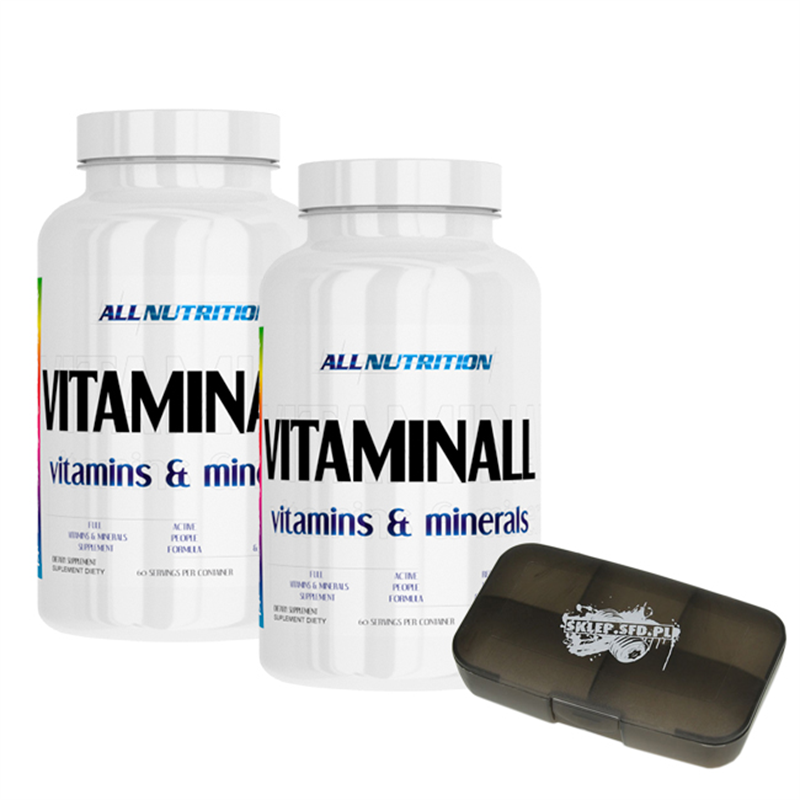 ALLNUTRITION 2xVitaminALL Vitamins & Minerals + Pillbox
