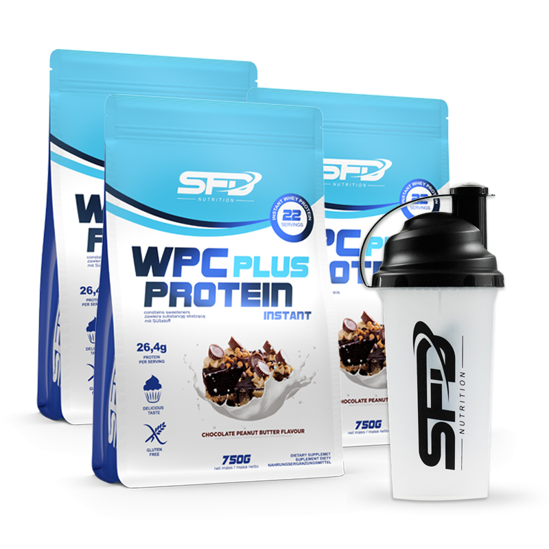 SFD NUTRITION 3x Wpc Protein Plus + Shaker