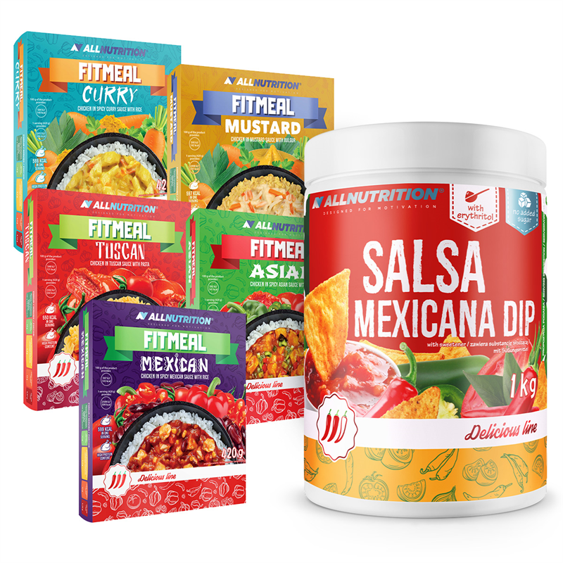 ALLNUTRITION 5x Fitmeal Mix 420g + Salsa Mexicana Dip 1000g Gratis