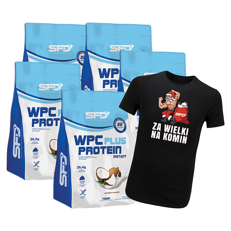 SFD NUTRITION 5x Wpc Protein Plus + T-shirt