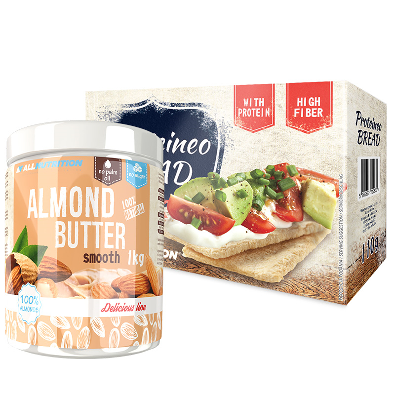 ALLNUTRITION Almond Butter+Chrupaki Bezglutenowe Wafle Gofrowe