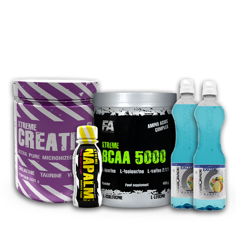 Fitness Authority BCAA 5000+Creatine+Carborade Drink+Napalm