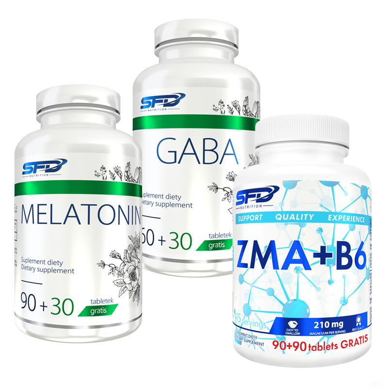 SFD NUTRITION Gaba 90tab + Melatonin 120tab + ZMA+B6 180tab