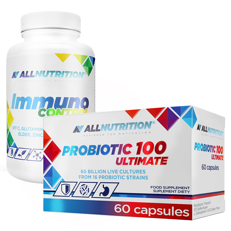 ALLNUTRITION Immuno Control 90kap + Probiotic 100 Ultimate 60kap