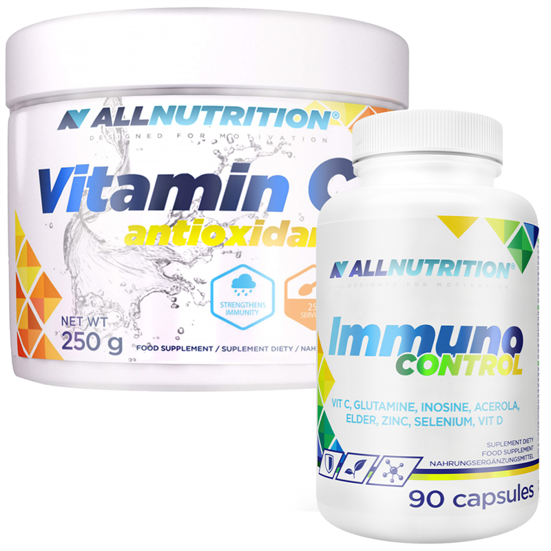 ALLNUTRITION Immuno Control 90kap + Vitamina C 250g GRATIS