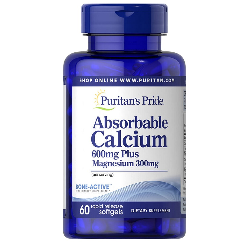 WYPRZEDAŻ KD-Puritan's Pride Absorbable Calcium plus Magnesium - 08.2018