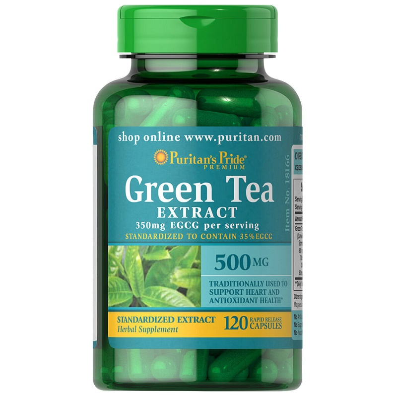 WYPRZEDAŻ KD-Puritan's Pride Green Tea Standardized Extract 500 mg - 09.2018